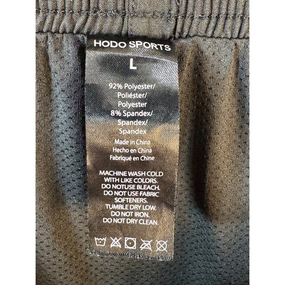 HODO Sports Mens Athletic Shorts Lined Zipper Pocket Large - Picture 10 of 11